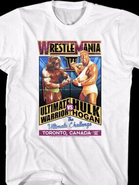 WrestleMania VI Ultimate Warrior vs Hulk Hogan T-Shirt